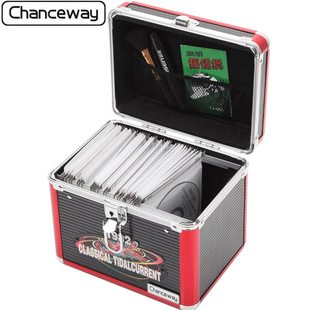 130片装铝合金光盘箱碟片箱CD收纳箱cd盒子盒装CD收纳箱DVD收纳盒