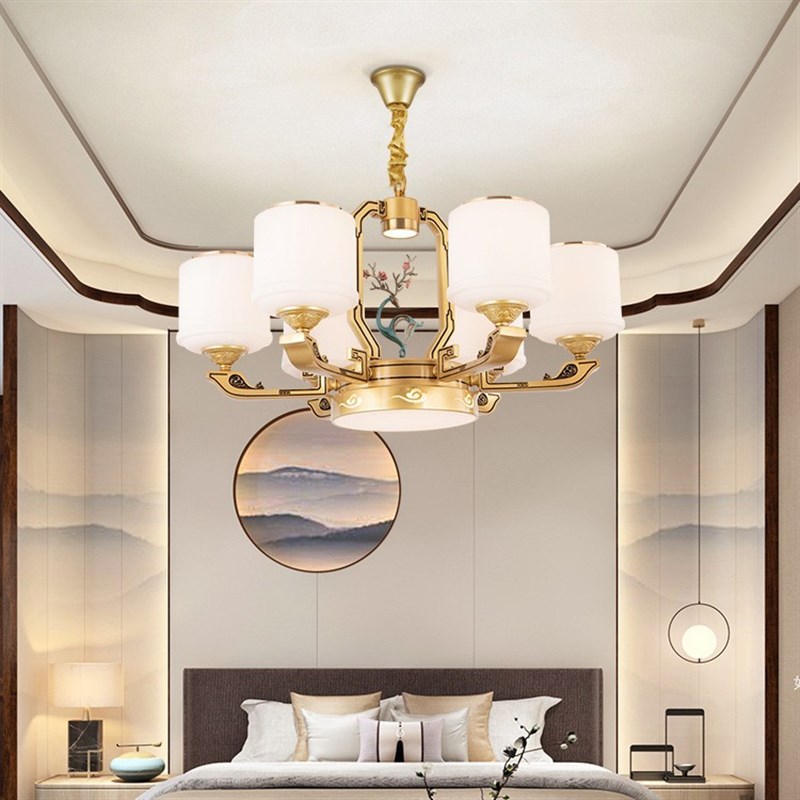 新中式吊灯客厅灯大气复古中国风别墅大厅禅意餐厅书Z房茶室灯具