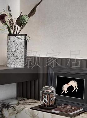 复古风格样板间卧室床头柜摄影主题软装饰品摆件组合套装相机道具