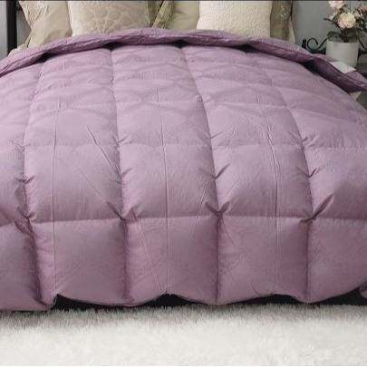 全棉自充绒双层大提花羽绒被被壳半成品被套不跑绒无响声羽绒被套