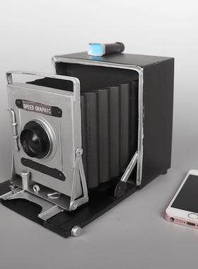 仿真老式相机模型铁艺怀旧影院老物件陈列装饰品摆设拍摄影道具