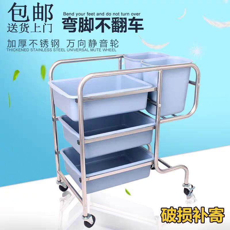 餐具车垃圾收集不锈钢餐盘商用餐车饭店收纳车撤收碗车收餐车餐厅