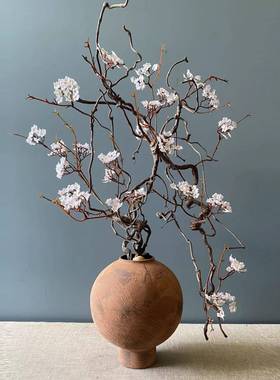 兰庭雅居仿真迎客松盆景家居玄关客厅电视柜装饰摆件