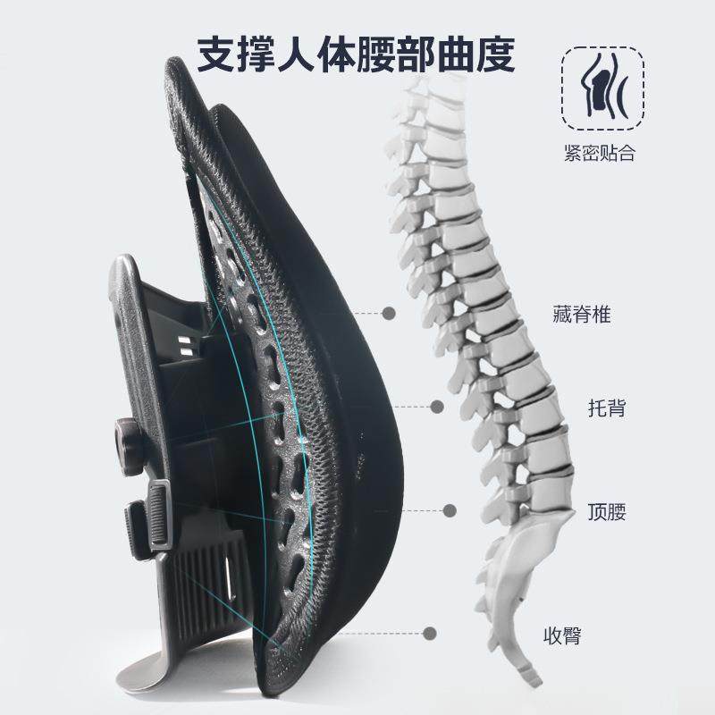 人体工学腰靠办公室久坐护腰车载气囊腰枕透气汽车腰部支撑靠背垫,居家布艺,抱枕被,淘宝优惠券,粉丝福利购,淘宝优惠卷