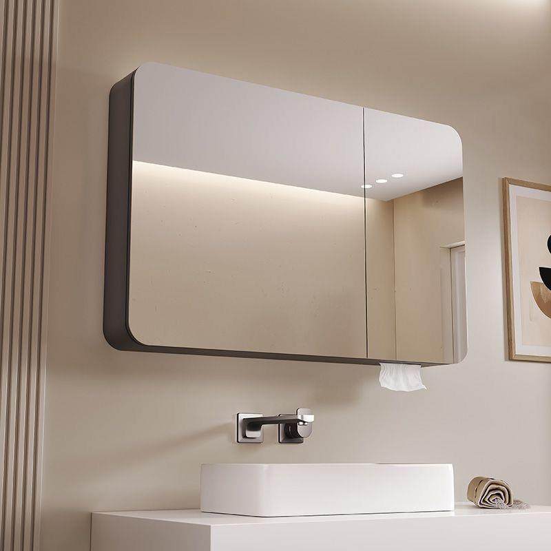 新款厕所碳纤维浴室镜柜单独卫生间挂墙式智能镜子带灯收纳洗手间,家装主材,浴室镜柜,淘宝优惠券,粉丝福利购,淘宝优惠卷