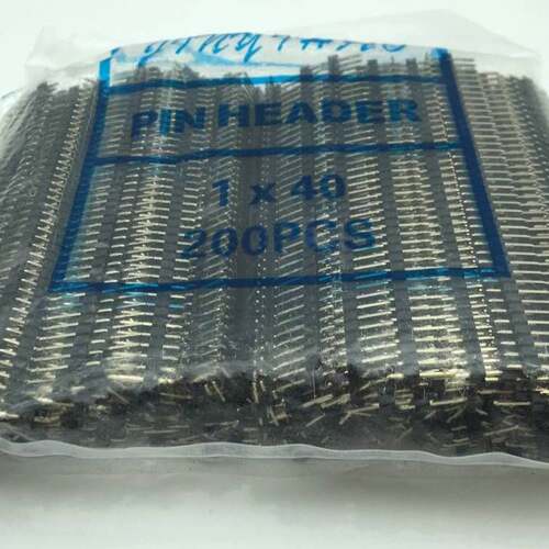 排针排母座2.54MM间距单排针1-40P插针针长H11.5 PCB连接器