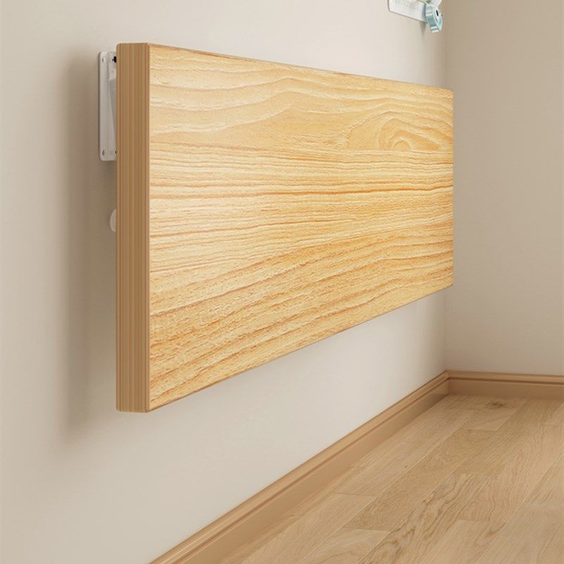 墙上置物架挂墙h书桌定制桌面板悬空桌折叠板木板实木墙桌餐桌桌