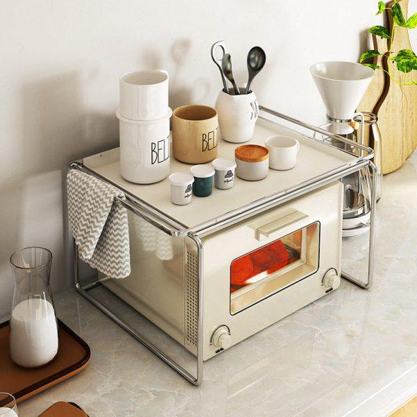 繁盛微波炉架子置物架台面烤箱可双层多功能桌面厨房收纳家用橱柜,厨房/烹饪用具,微波炉置物架,淘宝优惠券,粉丝福利购,淘宝优惠卷