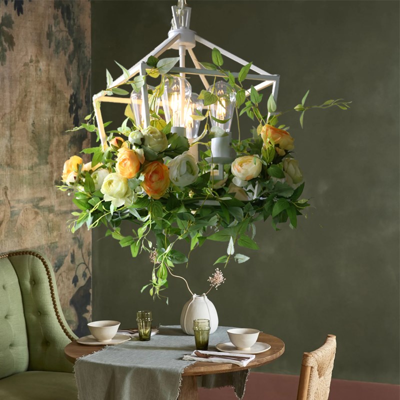 吧台吊灯创意定制特色主题餐吧包间咖啡厅花园Q阳光房装饰花植物
