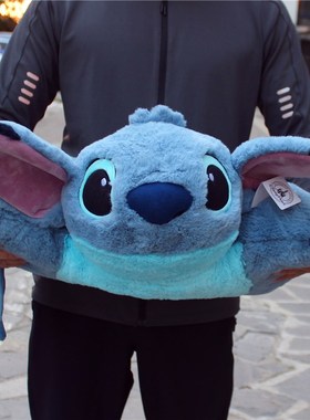 兔绒超柔星c际宝贝史迪奇STITCH毛绒玩偶抱枕靠垫沙发汽车生日礼