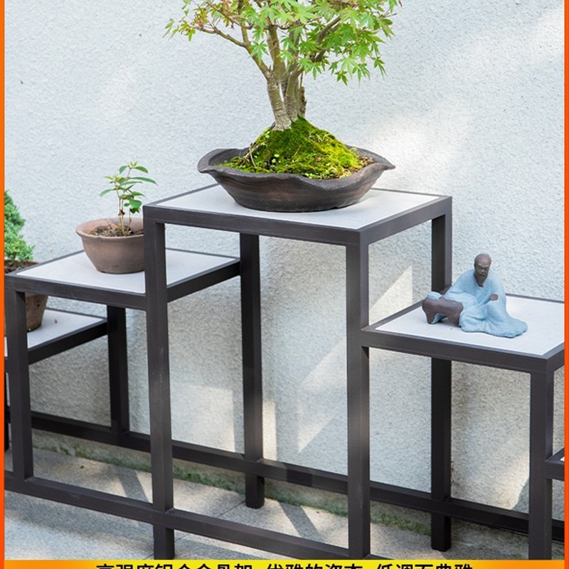 花架子客厅落地式置物装饰花盆架室内边角花几P阳台盆景支架铝合