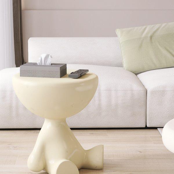 米子家居躺平茶几创意奶油风客厅大型落地摆件沙发旁边家居装饰品,家居饰品,落地摆件,淘宝优惠券,粉丝福利购,淘宝优惠卷