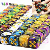 小号筛子 幸运道具指示标记甩子 12号双色混色骰子 酒吧游戏色子