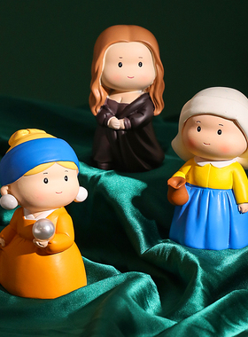 创意艺术人物摆件现代简约家居好物玄关电视柜酒柜客厅Z装饰品桌