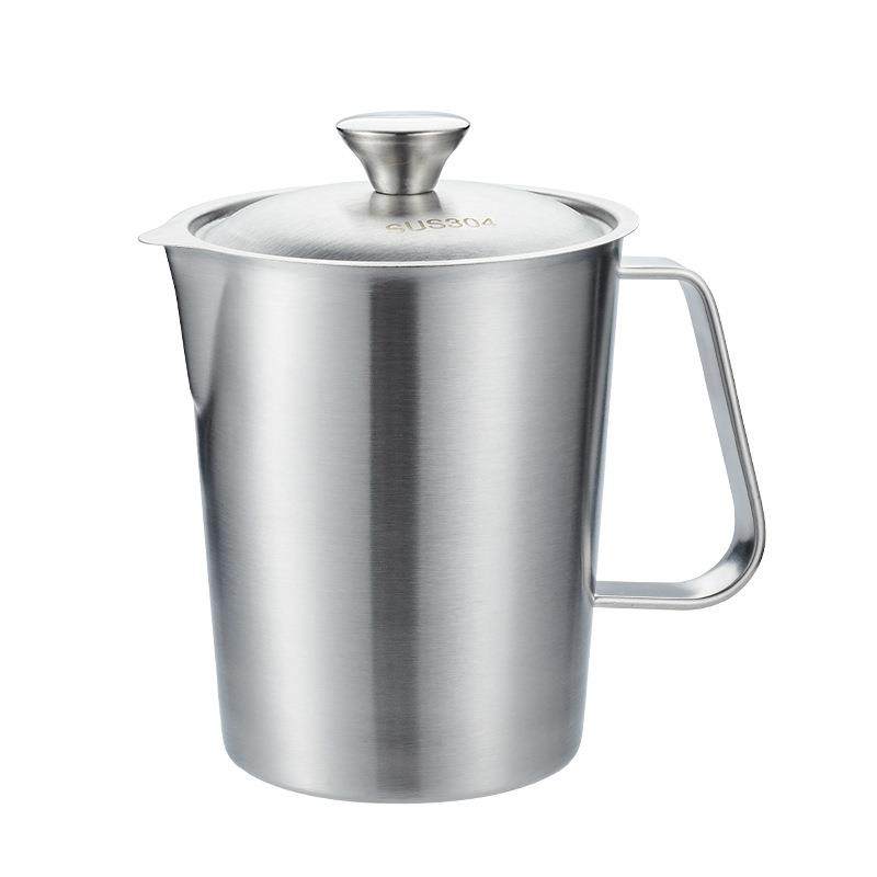 量杯带刻度量桶奶茶店用品不锈钢大量杯带盖304不锈钢烘焙计量杯,厨房/烹饪用具,量勺,淘宝优惠券,粉丝福利购,淘宝优惠卷