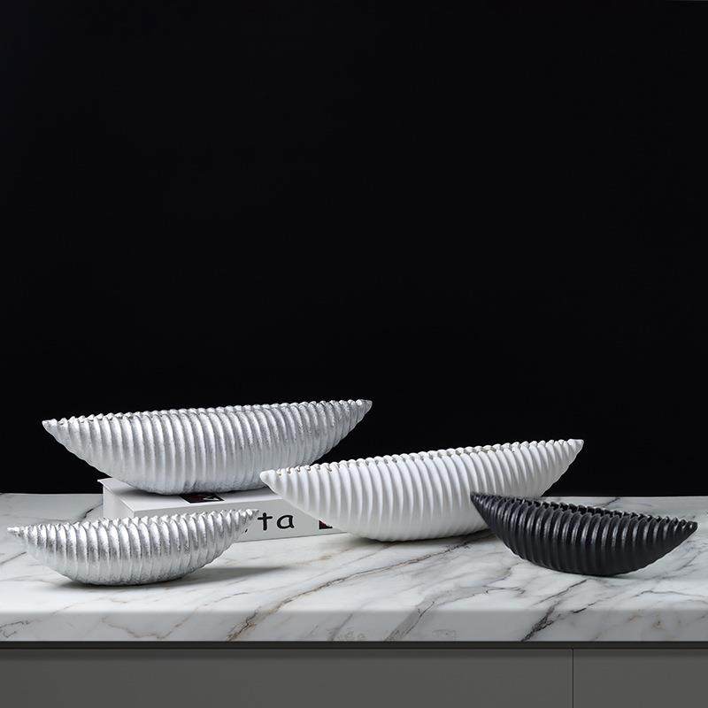 船形贝壳卷荷花瓶花器摆件诧寂风做旧复古电视柜酒柜玄关书柜饰品,家居饰品,装饰摆件,淘宝优惠券,粉丝福利购,淘宝优惠卷