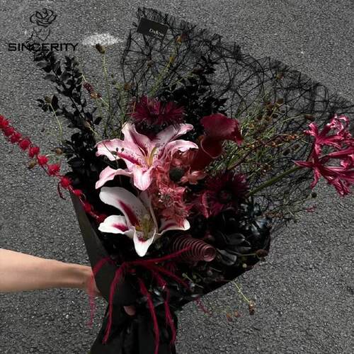 新高质感拉菲系列包装纸鲜花花束内衬纸搭配花艺设计diy包装材料