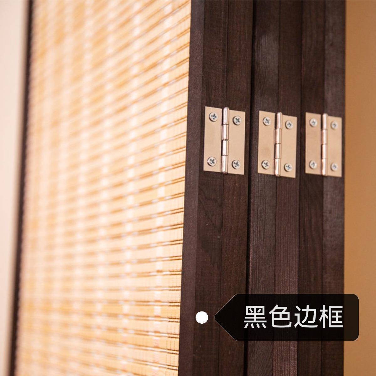 日式竹家屏风客厅卧室遮移动折IBG叠挡子隔断墙用折屏挡板酒饭店