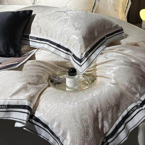 2025新款夏季贡缎提花冰丝高端轻奢四件套水洗真丝丝滑被套床笠款,床上用品,床品套件/四件套/多件套,淘宝优惠券,粉丝福利购,淘宝优惠卷