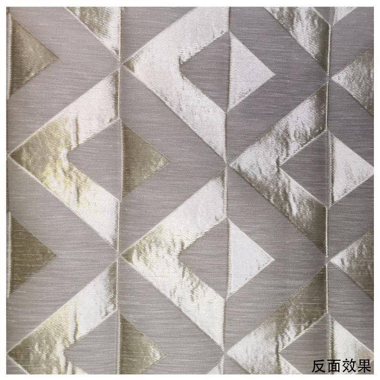 现货亚麻混纺色织提花沙发布现代几何风格抱枕窗帘面料床品花边