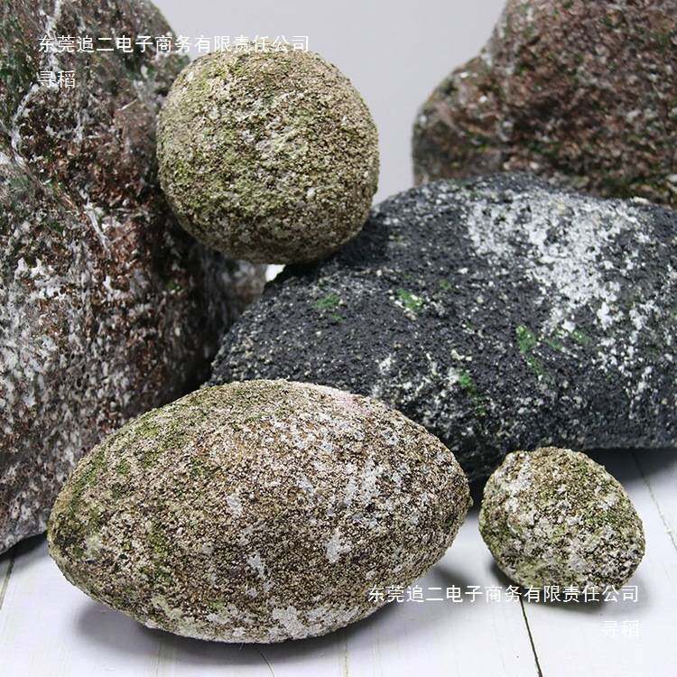 园林假山造景树脂摆件假石头装饰电影拍摄泡沫微景观苔藓石头