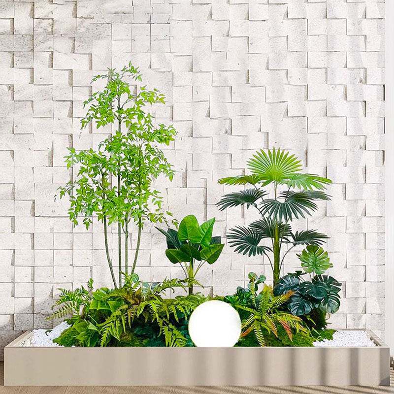 仿真绿植假植物造景阳台室内景观楼梯下拐角造景网红仿真花造景树