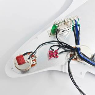 Alnico5电吉他预接线电路总成小双单小双拾音器套装护板线路面板