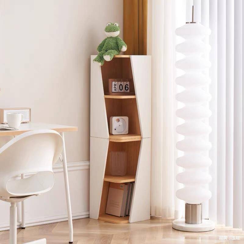 辰澜一品角柜转角柜书架玄关书柜拐角墙角置物架角落创意弧形收纳