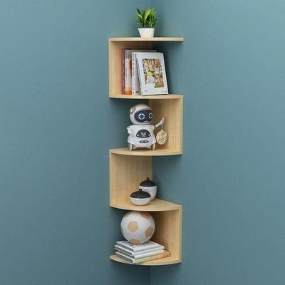 实木转角置物架书架收纳架壁挂墙壁墙角架客厅卧室角落多层架其P^