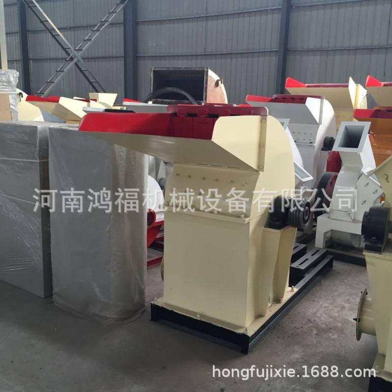 双进口废旧木材切片粉碎机 木材粉碎机综合式模板破碎机场地规划