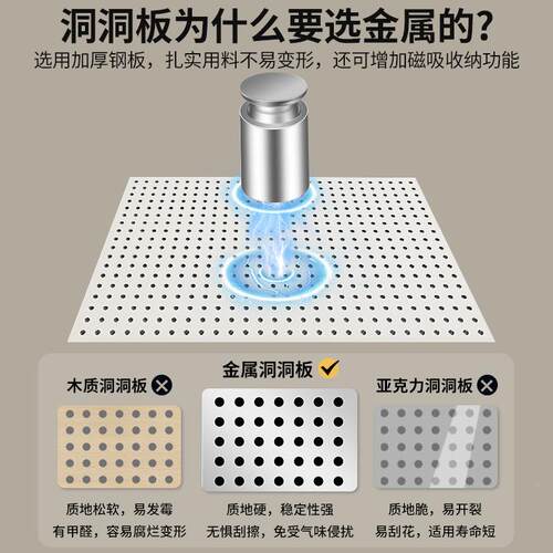 洞洞板置物架落生地货学架书示桌上立式靠墙收纳展架家用EF30桌面