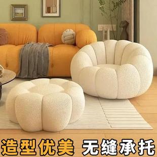 客厅2025新款单人躺椅懒人沙发可躺可睡女生可爱卧室太空舱窝窝椅