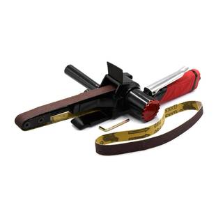 气动砂带机曲面钢木材抛光机焊渣打磨10*330气动环带打磨机20*520