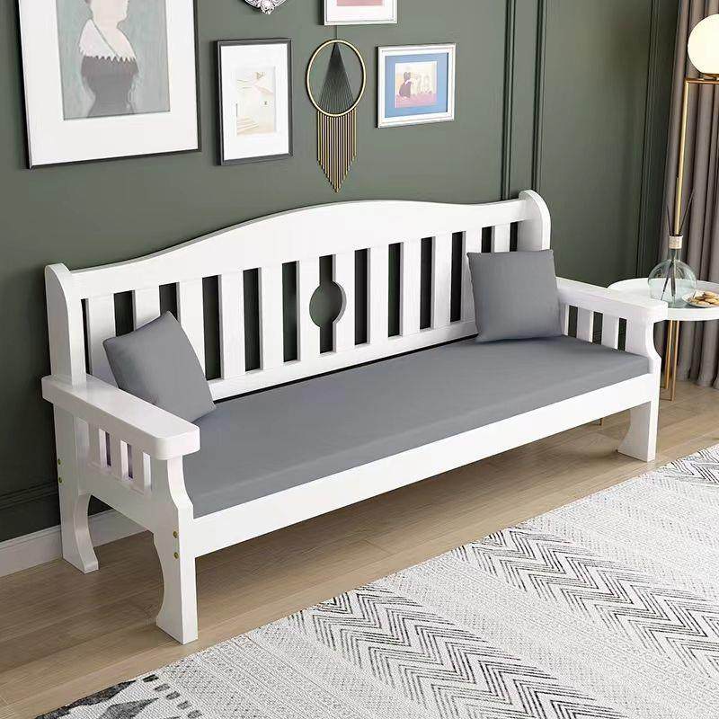 实木沙发三人位小户型客厅简约新中式木质沙发组合靠背长椅出租房