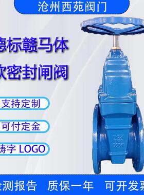 DN250德标GGG50带铜母暗杆软密封闸阀铸铁手轮人气爆品支持