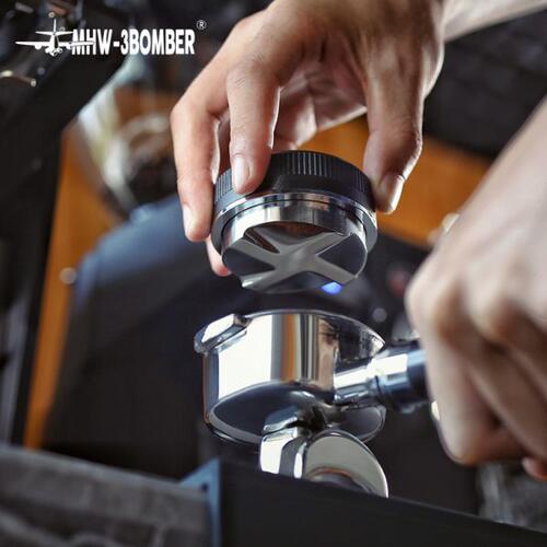 MHW-3BOMBER轰炸机薄款四桨布粉器 咖啡机粉锤 压粉器51/53/58mm