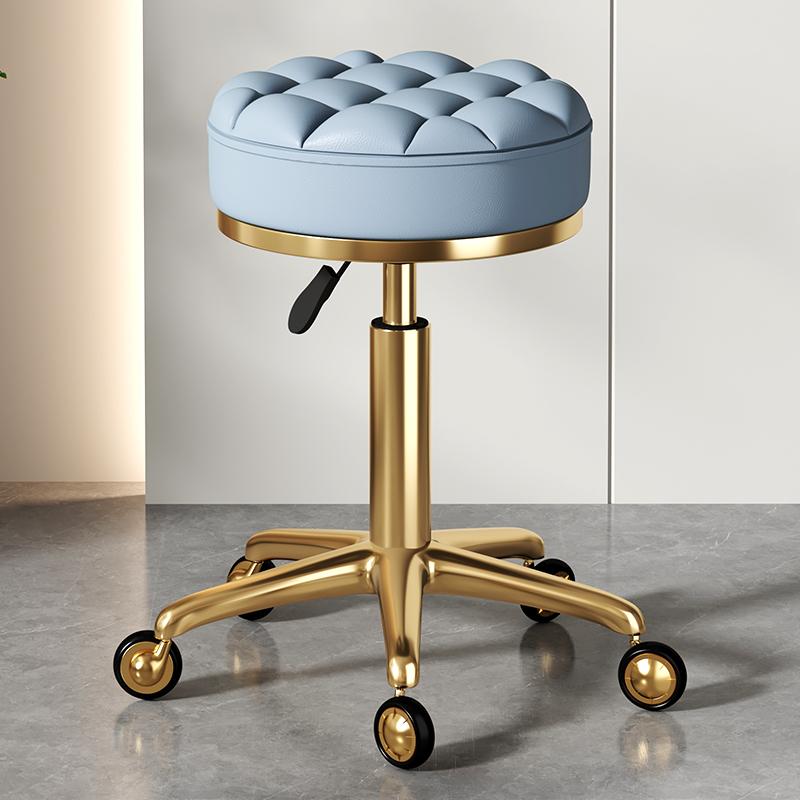 美容凳子美容院专用滑q轮可升降旋转理髲店大工椅子美发椅家用圆