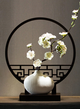 新中式摆件高端风格电视柜禅意古C风小茶几玄关家居客厅酒柜装饰