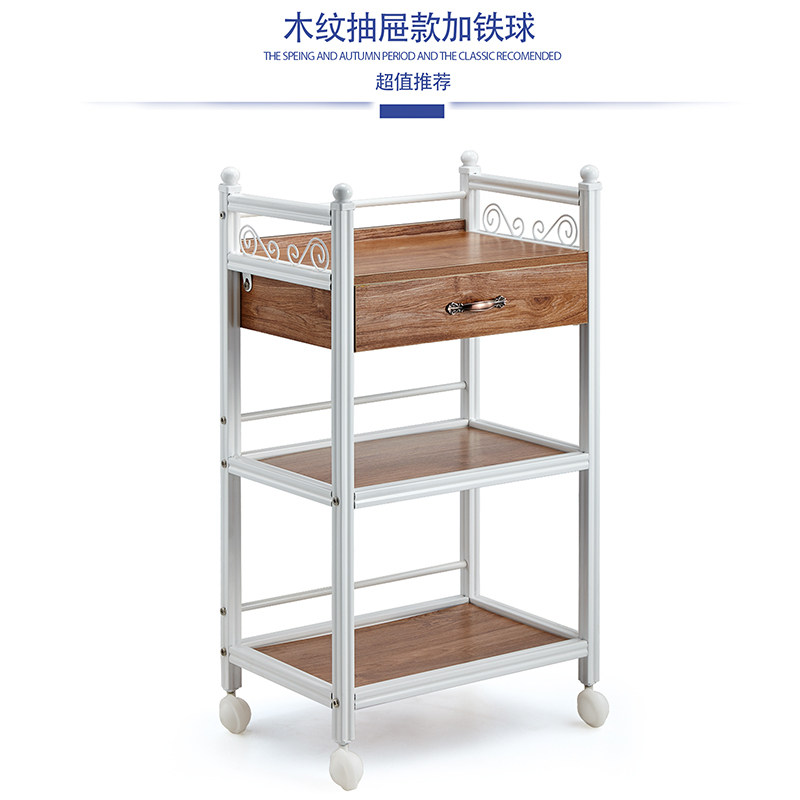 欧式美容推车美容院小推车三层移动美容车理发店工具车美发置物架