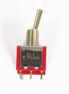 红色钮子开关MTS-302 303 402 403 9脚2档3档摇臂微型电源开关