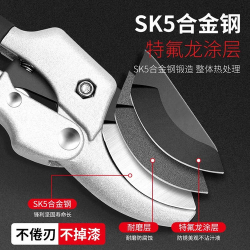 园艺修枝剪树枝花园植物草修剪进口日本sk5钢花枝刀艺园专用剪刀