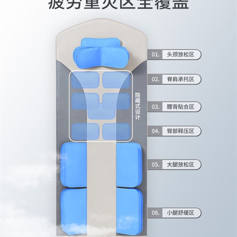Oaks按摩器腰背颈椎全自动揉腿全身多功能家用按摩垫床垫