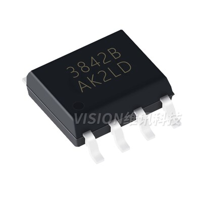 原装进口 UC3842B UC3842BD1R2G 电流控制型脉宽调制器 SOP-8