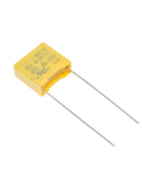 直插黄色X2安规电容 275V 2.2UF 3.3UF 225K 335K 脚距P=27.5MM