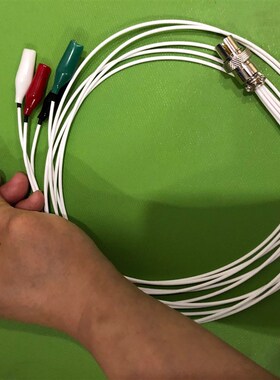 CHI760E 工作站电极连接线  鳄鱼嘴夹头线 5线,插头6针