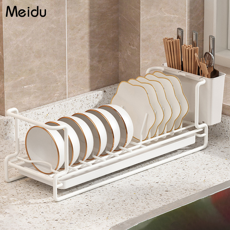 沥水碗盘架整体橱柜抽屉内置碗架窗台窄款厨J房台面置物架收纳碗