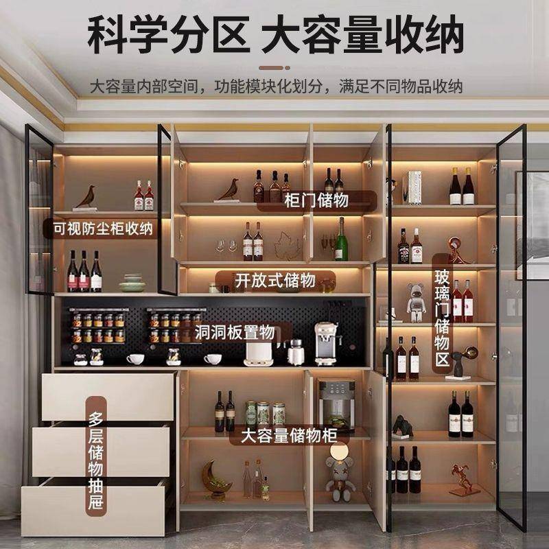 餐边柜靠墙体一餐柜厅置物轻奢客厅收纳柜家用茶水柜玄关储ECR酒