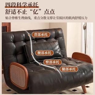 沙发床可折两叠坐卧用沙客厅小户型闲椅书房实木单休人QIA发床