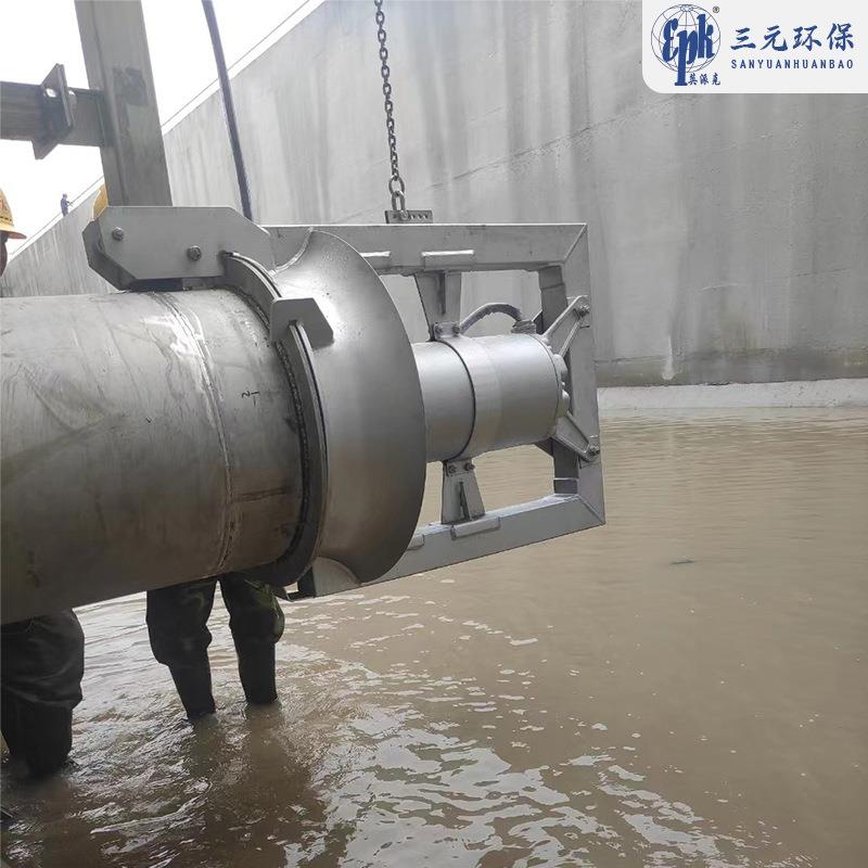 潜无品牌/污氮泥回泵反硝化脱回流泵抗堵塞搭配水拍门穿流墙管