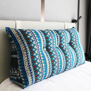 床拆头靠背靠垫波米西亚风加角密波西米亚棉麻榻榻米床上三大靠枕